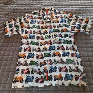 Hawaiian Motorcycle sport bike Hawaiian Camp shirt